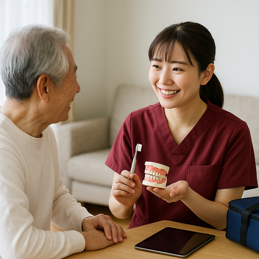 車いすの方の介助の様子